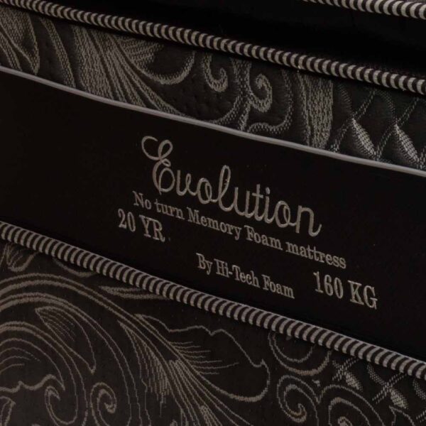 Hi-Tech Foam Black Evolution Mattress label Hi-Tech Foam Black Evolution Mattress Label