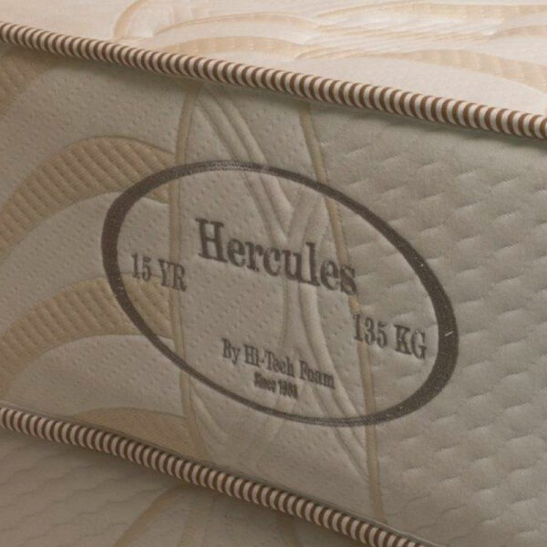 Hi-Tech Foam Hercules Mattress Label Hi-Tech Foam Hercules Mattress Label