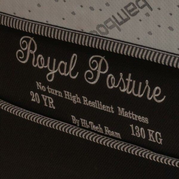 Hi-Tech Foam Royal Posture Mattress Label Hi-Tech Foam Royal Posture Mattress Label